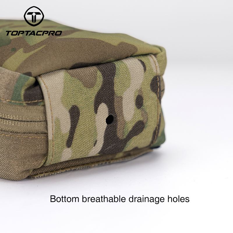 TOPTACPRO Removable Tactical Medical Pouch Rip-away MOLLE IFAK Pouch for Camping Traveling 8521