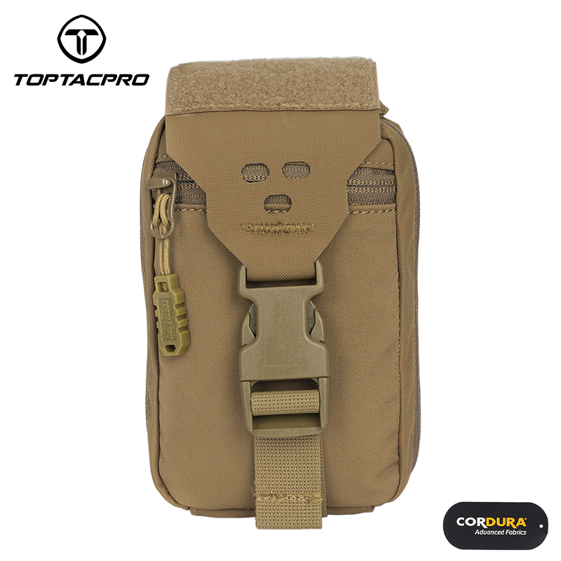 TOPTACPRO Removable Tactical Medical Pouch Rip-away MOLLE IFAK Pouch for Camping Traveling 8521