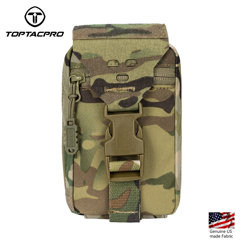 TOPTACPRO Removable Tactical Medical Pouch Rip-away MOLLE IFAK Pouch for Camping Traveling 8521