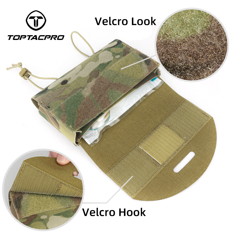 TOPTACPRO Tactical Medical Pouch MOLLE EMT First Aid Pouch IFAK Utility Pouch 8522
