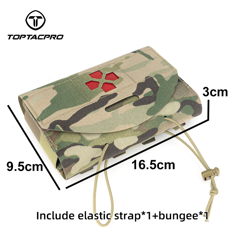 TOPTACPRO Tactical Medical Pouch MOLLE EMT First Aid Pouch IFAK Utility Pouch 8522