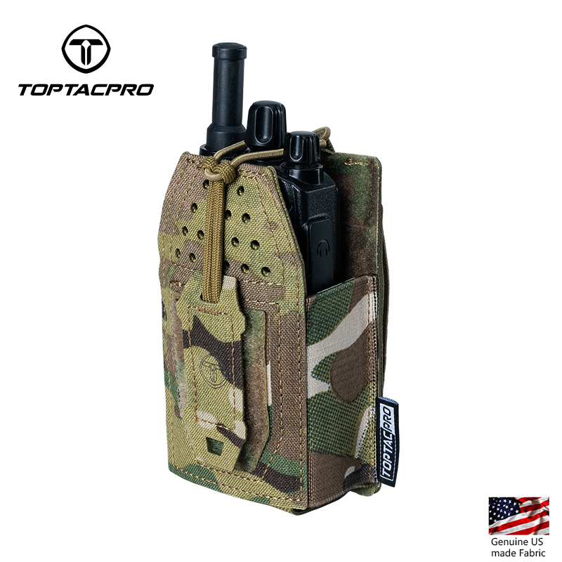 TOPTACPRO TACTICAL Radio Holster Pouch Walkie Talkies Airsoft  Lightweight with Flex-Hit Molle Pouch 8524-IDOGEAR INDUSTRIAL