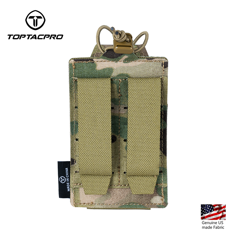 TOPTACPRO Tactical Radio Pouch Walkie Talkies Military Outdoor Lightweight Molle Pouch 8524