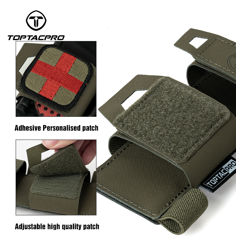TOPTAPRO Tactical Tourniquet Pouch Holder TQ Tourniquet Case&Trauma Medical Shear Pouch 8525