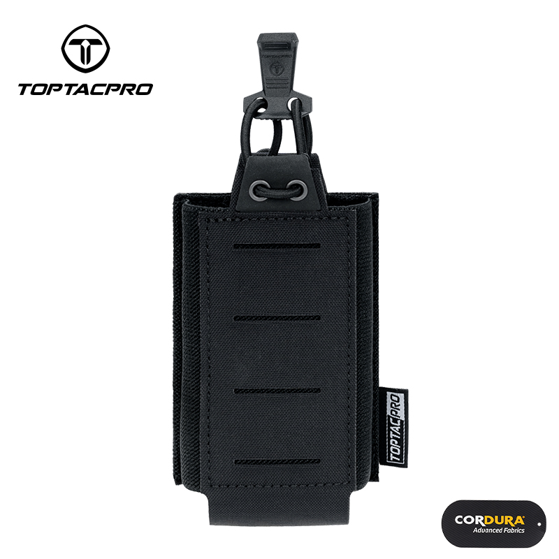 TOPTACPRO Tactical Single Mag Pouch for 556 MOLLE Quick Draw Lightweight Mag Holder 8527