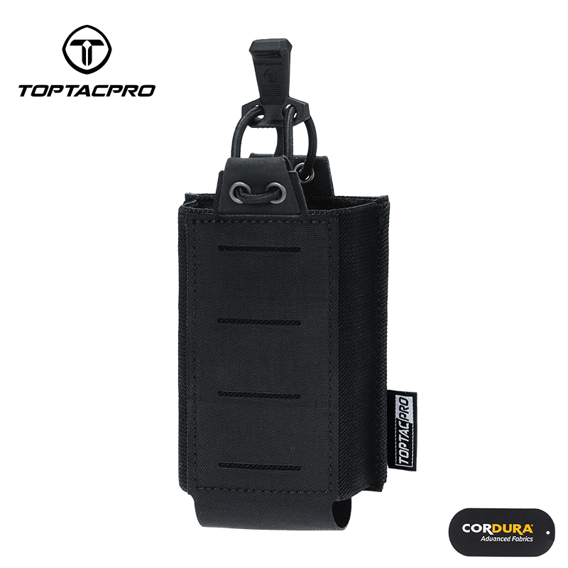 TOPTACPRO Tactical Single Mag Pouch for 556 MOLLE Quick Draw Lightweight Mag Holder 8527
