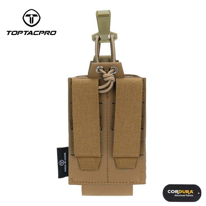 TOPTACPRO Tactical 556 Single Mag Pouch MOLLE Mag Holder 8527