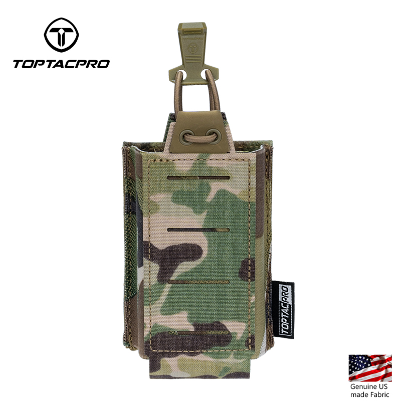 TOPTACPRO Tactical 556 Single Mag Pouch MOLLE Mag Holder 8527