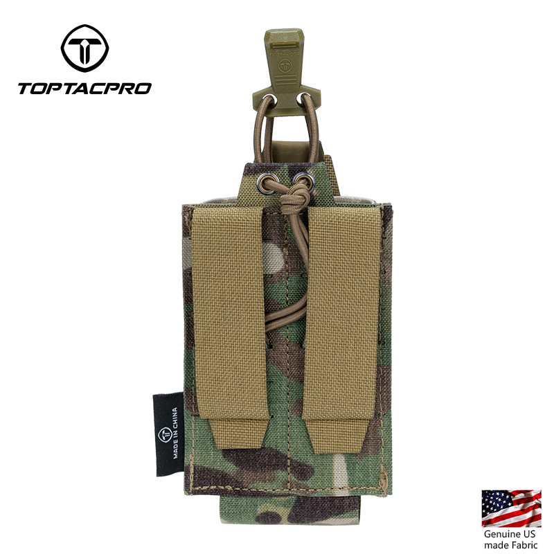 TOPTACPRO Tactical 556 Single Mag Pouch MOLLE Mag Holder 8527