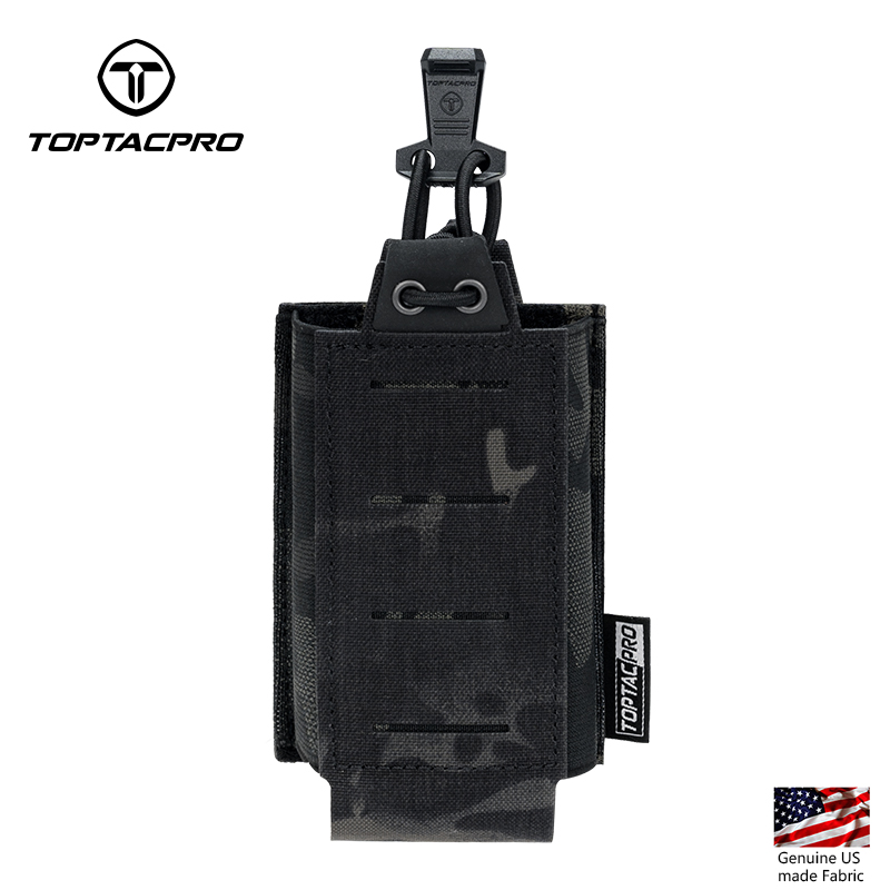 TOPTACPRO Tactical 556 Single Mag Pouch MOLLE Mag Holder 8527