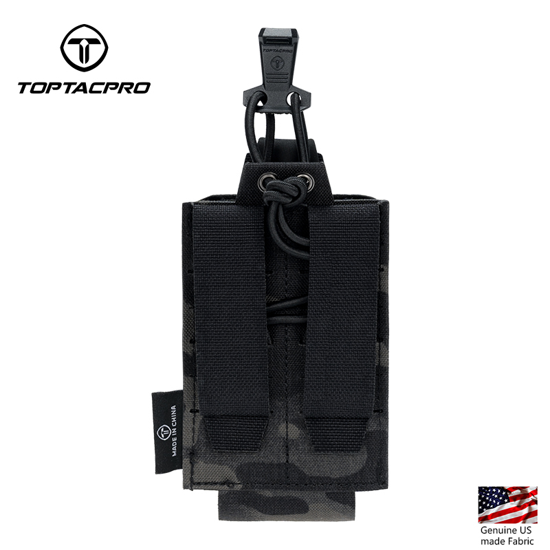 TOPTACPRO Tactical 556 Single Mag Pouch MOLLE Mag Holder 8527