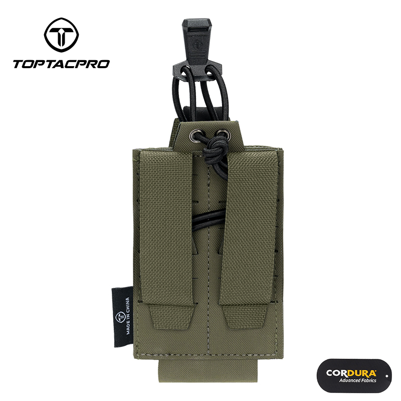 TOPTACPRO Tactical 556 Single Mag Pouch MOLLE Mag Holder 8527
