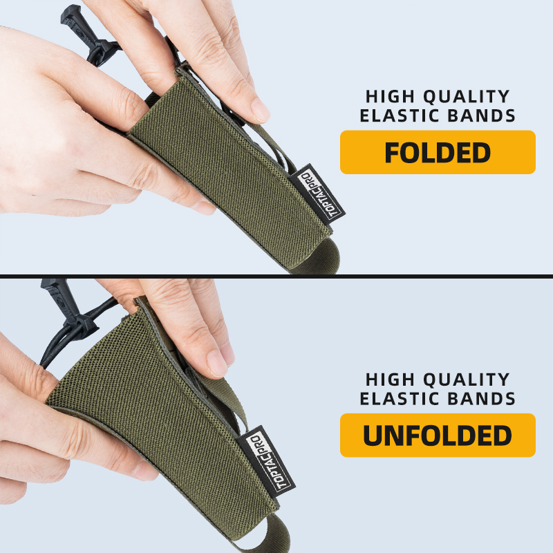 TOPTACPRO Tactical Single Mag Pouch for 556 MOLLE Quick Draw Lightweight Mag Holder 8527