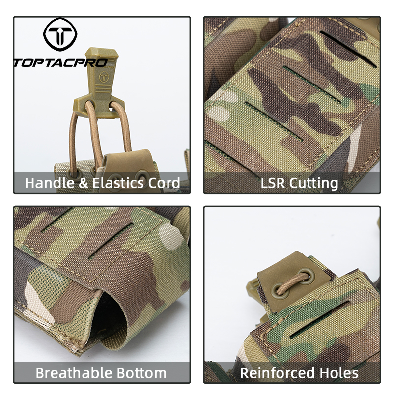 TOPTACPRO Tactical 556 Triple Mag Pouch Carrier Holder 8528