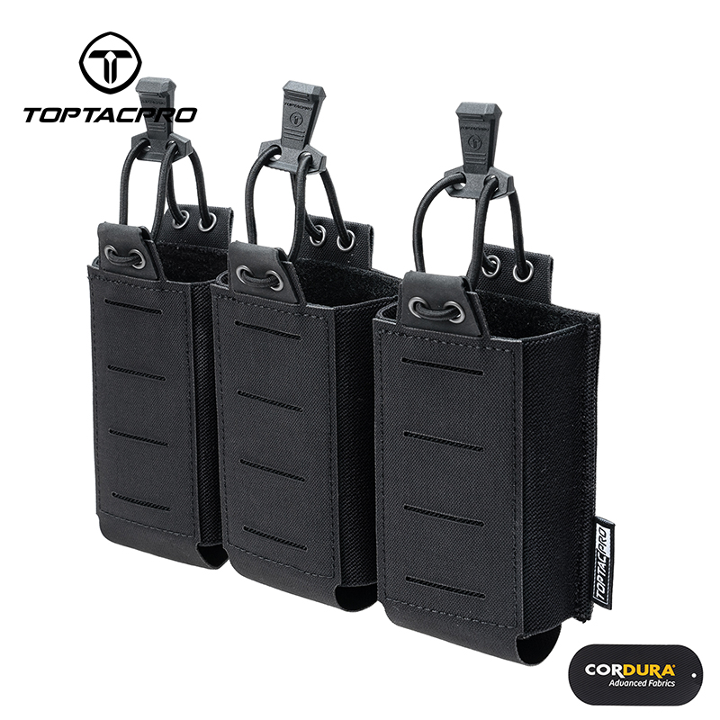 TOPTACPRO Tactical Triple Mag Pouch for 556 Mag MOLLE Pouch Carrier Holder 8528