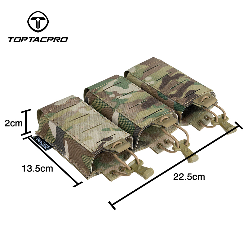 TOPTACPRO Tactical 556 Triple Mag Pouch Carrier Holder 8528