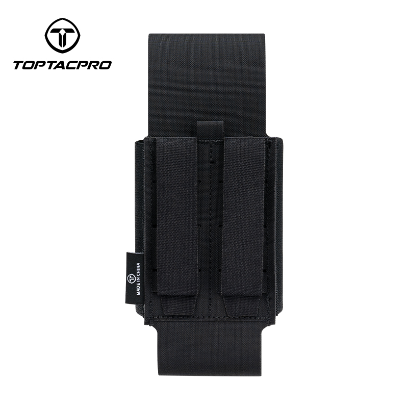 TOPTACPRO Tactical Double Mag Pouch MOLLE 556 Multi-function Pouch Mag Pouch Removable for 5.56/5.45 Mag 8530