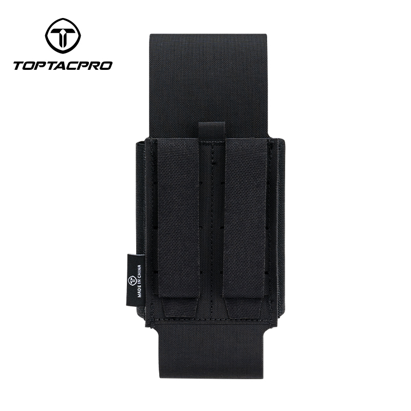 TOPTACPRO Tactical Double Mag Pouch MOLLE 556 Multi-function Pouch Mag Pouch Removable for 5.56/5.45 Mag 8530