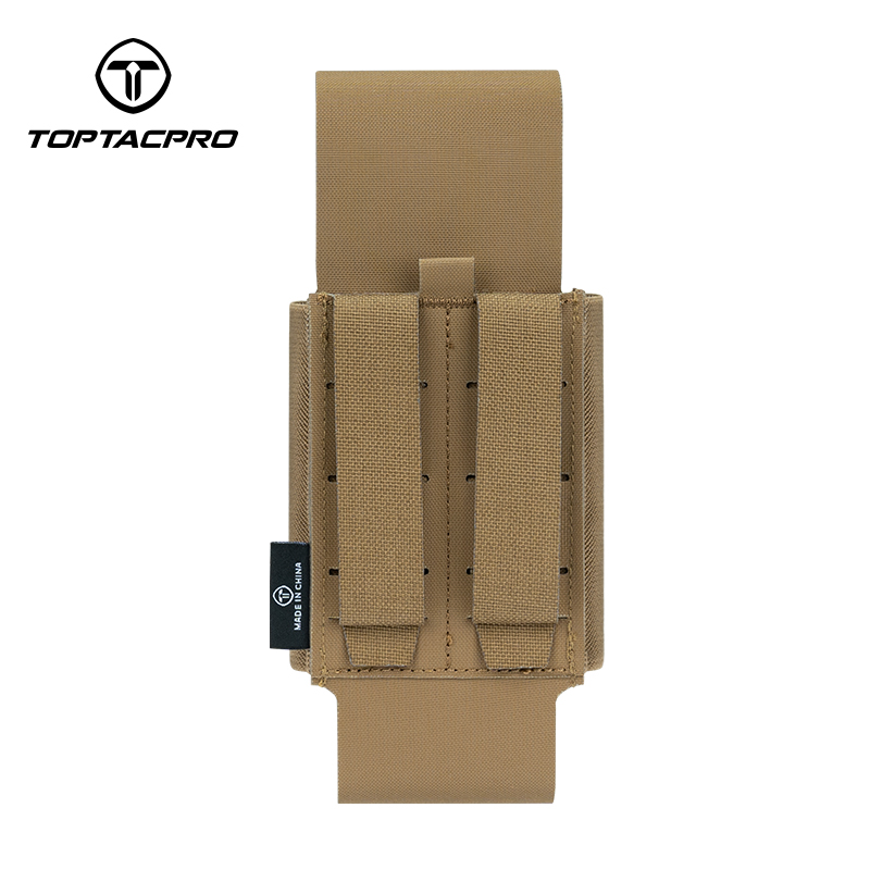 TOPTACPRO Tactical Double Mag Pouch MOLLE 556 Multi-function Pouch Mag Pouch Removable for 5.56/5.45 Mag 8530