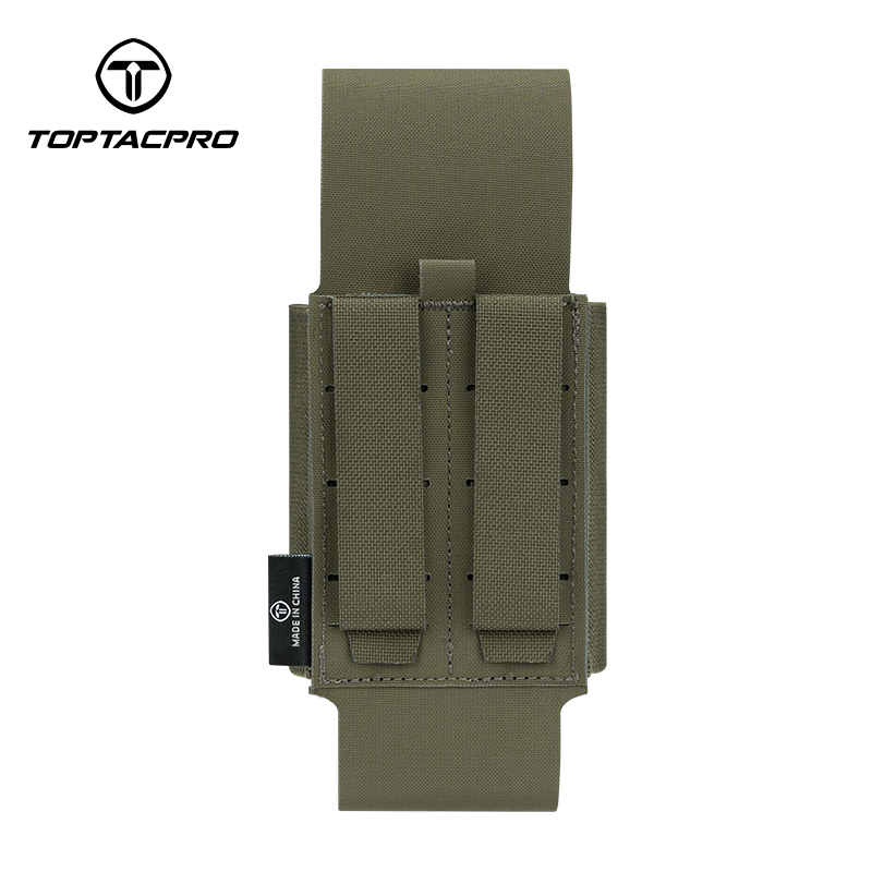 TOPTACPRO Tactical Double Mag Pouch MOLLE 556 Multi-function Pouch Mag Pouch Removable for 5.56/5.45 Mag 8530