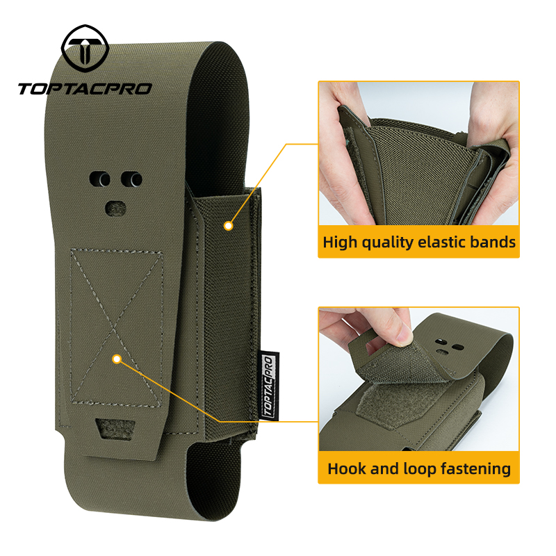 TOPTACPRO Tactical Double Mag Pouch Removable MOLLE for 5.56/5.45 Mag 8530
