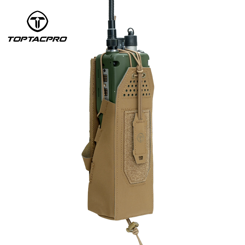 TOPTAPRO Tactical Radio Pouch for PRC148/152 MOLLE Walkie Talkies Radio Holder 8533