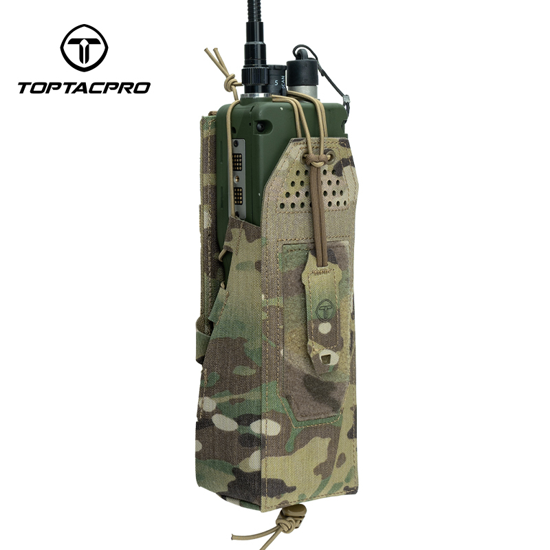 TOPTAPRO Tactical Radio Pouch for PRC148/152 MOLLE Walkie Talkies Radio Holder 8533