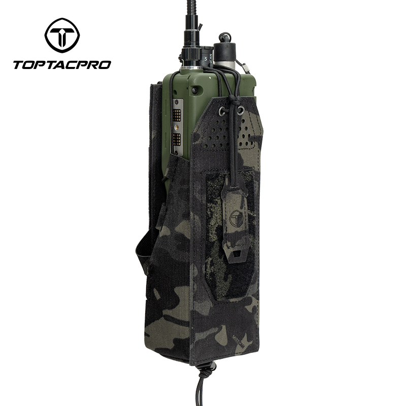 TOPTAPRO Tactical Radio Pouch for PRC148/152 MOLLE Walkie Talkies Radio Holder 8533