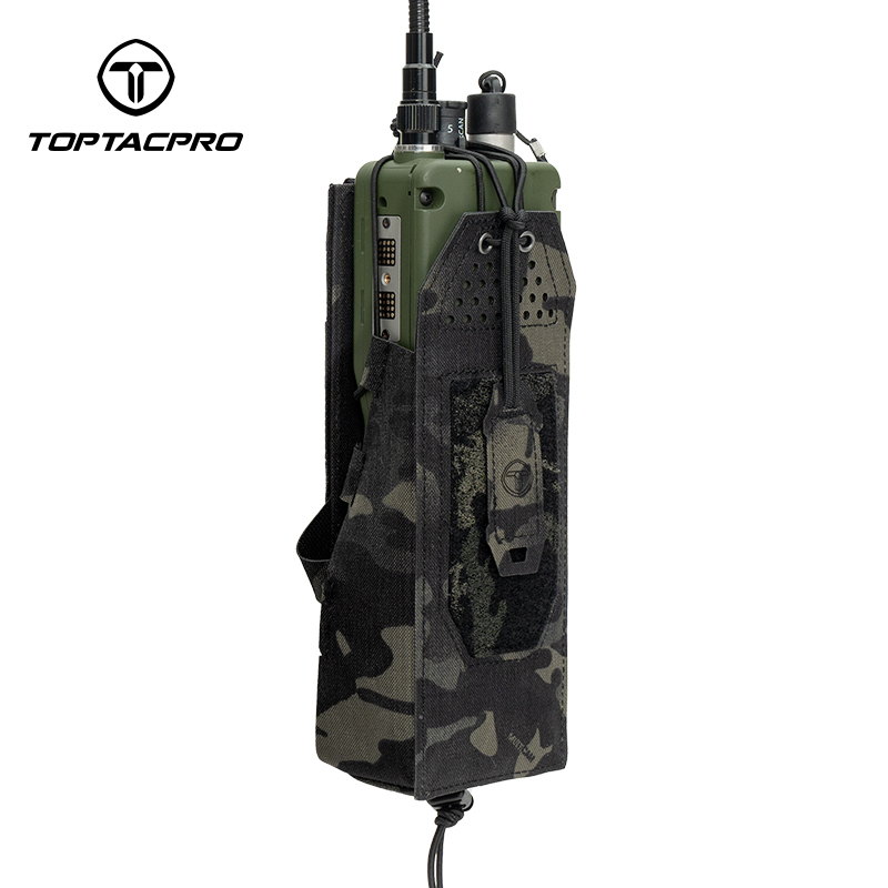TOPTAPRO Tactical Radio Pouch for PRC148/152 MOLLE Walkie Talkies Radio Holder 8533