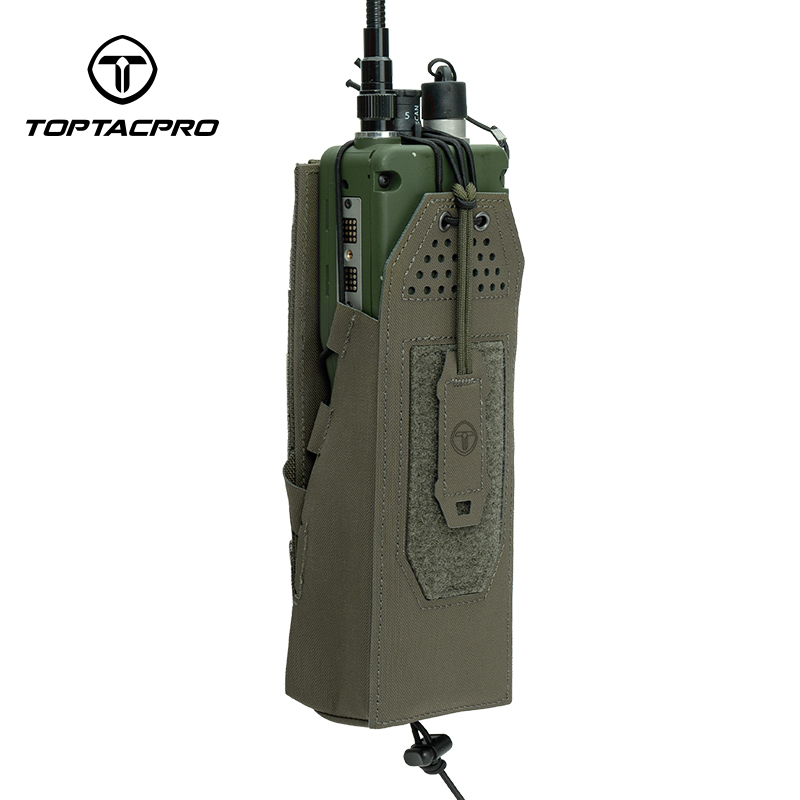 TOPTAPRO Tactical Radio Pouch for PRC148/152 MOLLE Walkie Talkies Radio Holder 8533