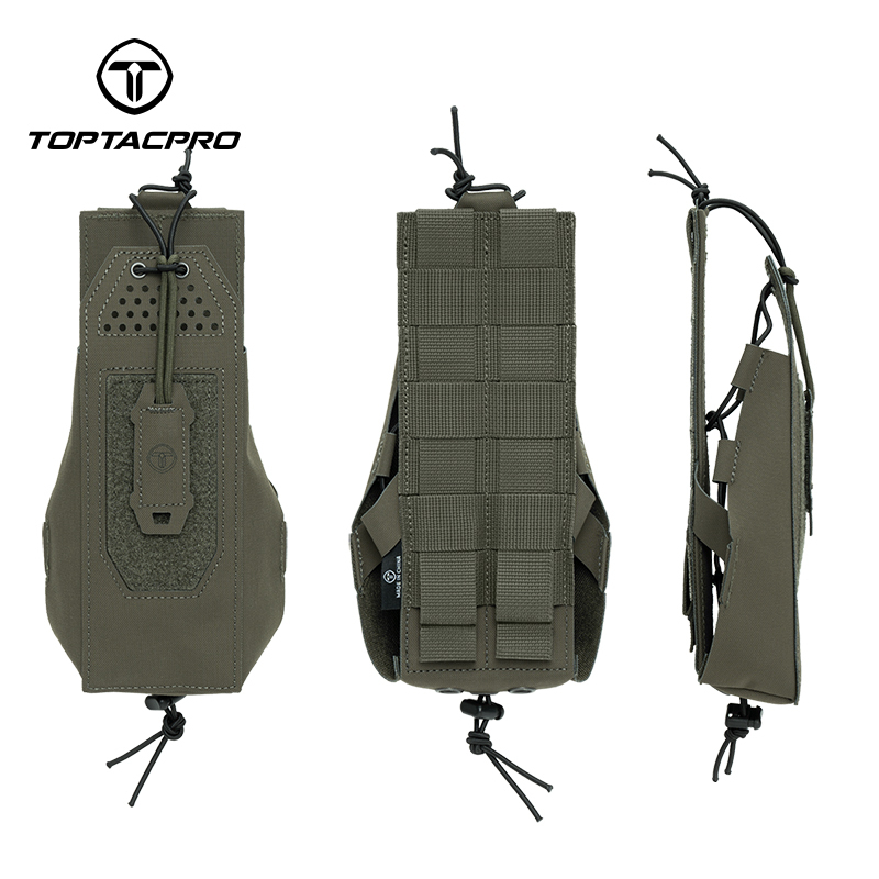 TOPTAPRO Tactical Radio Pouch for PRC148/152 MOLLE Walkie Talkies Radio Holder 8533
