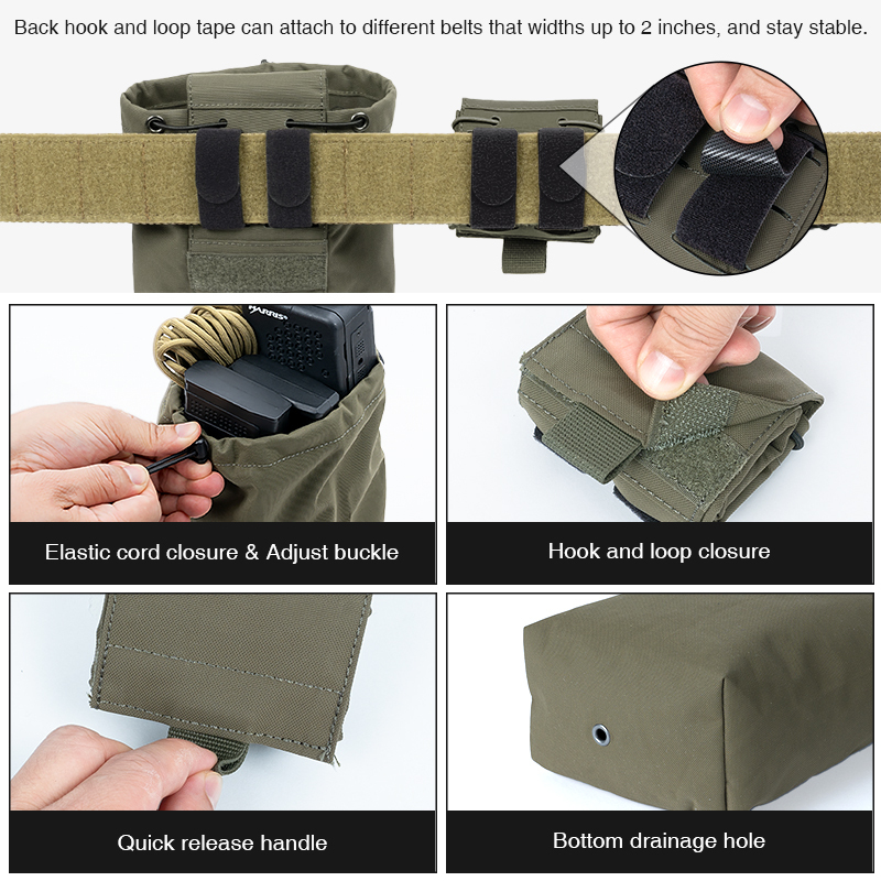 TOPTACPRO Tactical Mini Recycling Pouch Multi-function Tool Bag 8534