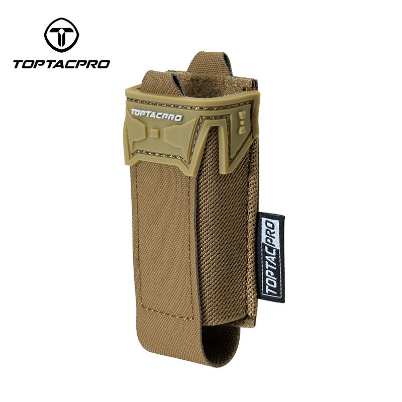 TOPTACPRO Tactical Single Mag Pouch 9mm Holder Cordura LSR MOLLE Strap 8536