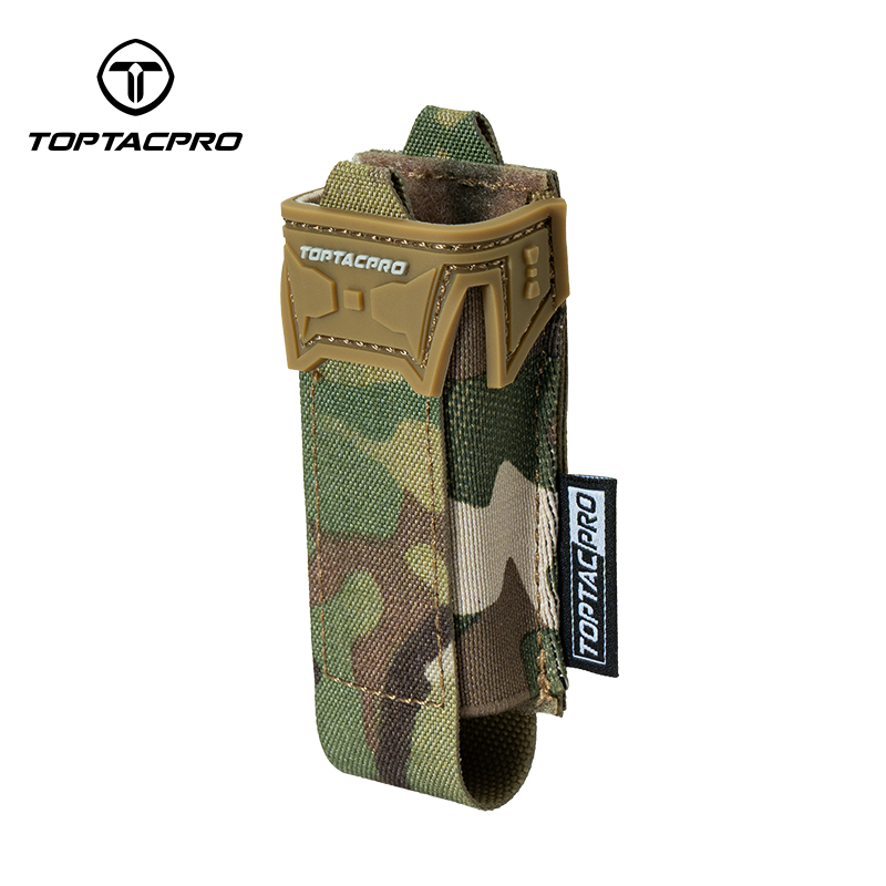 TOPTACPRO Tactical Single Mag Pouch 9mm Holder Cordura LSR MOLLE Strap 8536