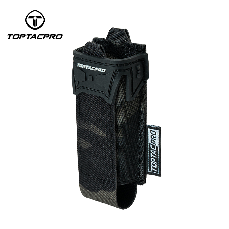 TOPTACPRO Tactical Single Mag Pouch 9mm Holder Cordura LSR MOLLE Strap 8536
