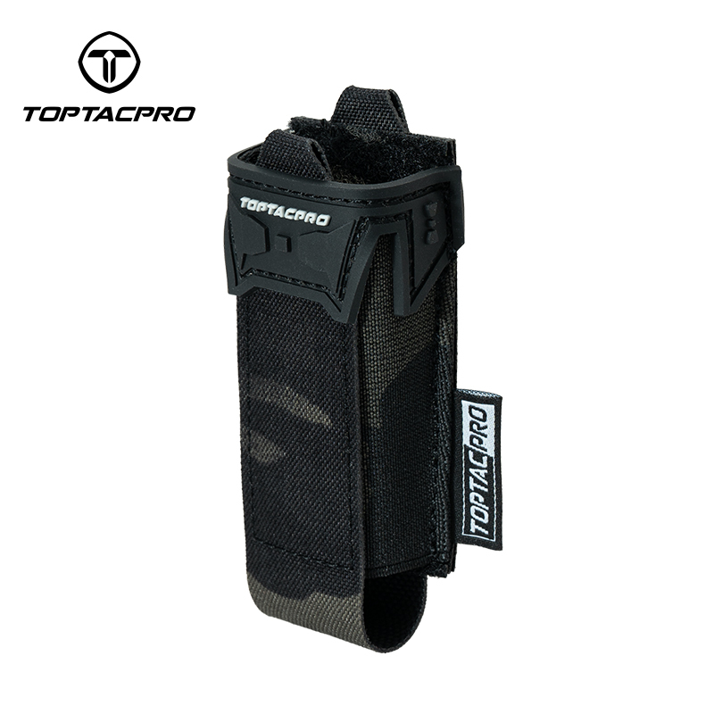 TOPTACPRO Tactical Single Mag Pouch 9mm Holder Cordura LSR MOLLE Strap 8536