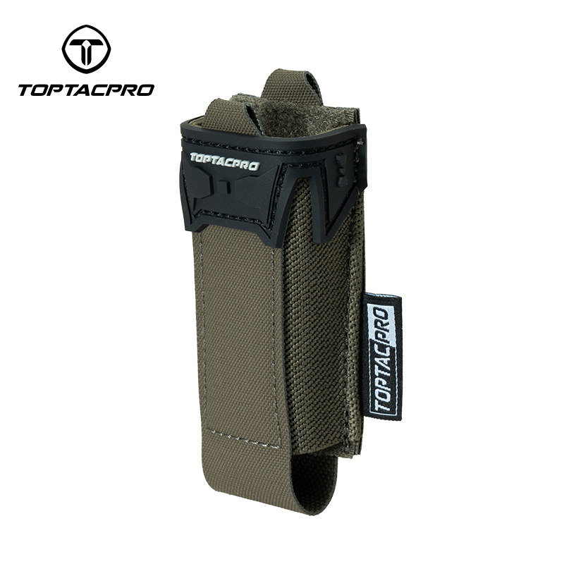 TOPTACPRO Tactical Single Mag Pouch 9mm Holder Cordura LSR MOLLE Strap 8536