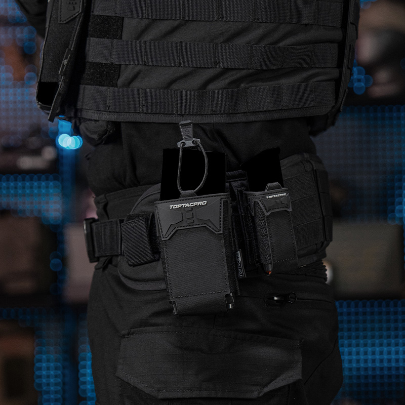 TOPTACPRO Single Utility Pouch with PVC Adhesive Seal for 5.56mm 8537