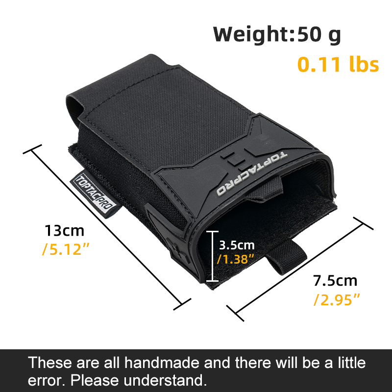 TOPTACPRO Single Utility Pouch with PVC Adhesive Seal for 5.56mm 8537