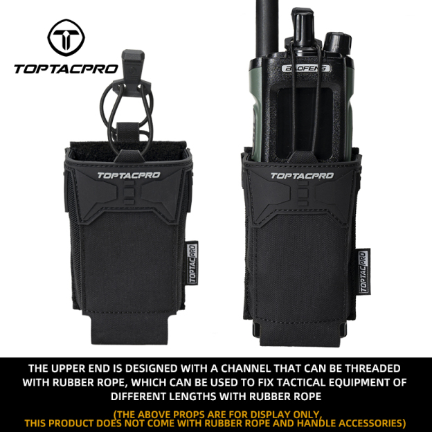 TOPTACPRO Tactical 556 Single Mag Pouch PVC Adhesive Seal 8537