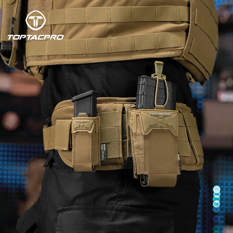 TOPTACPRO Tactical 556 Single Mag Pouch PVC Adhesive Seal 8537