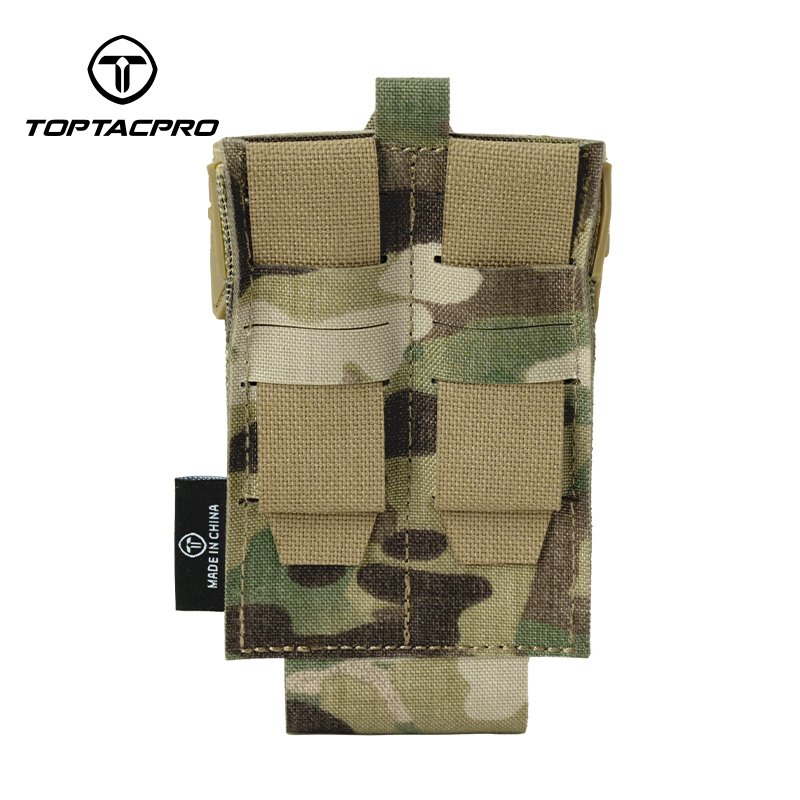TOPTACPRO Tactical 556 Single Mag Pouch PVC Adhesive Seal 8537