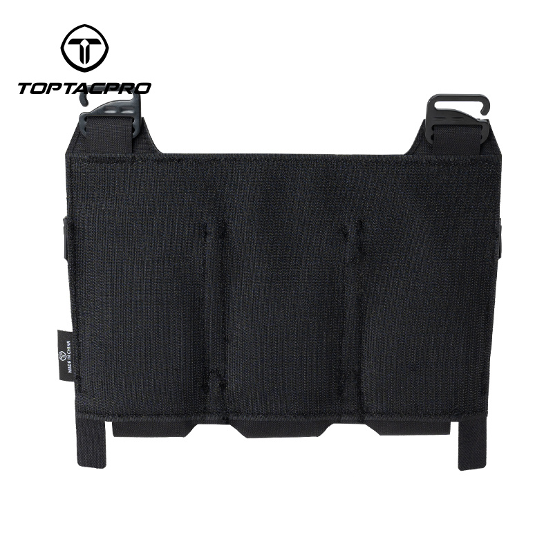 TOPTACPRO Tactical Pouch Triple 556 Mag Holder PVC Adhesive Seal Metal G-Buckle 8538