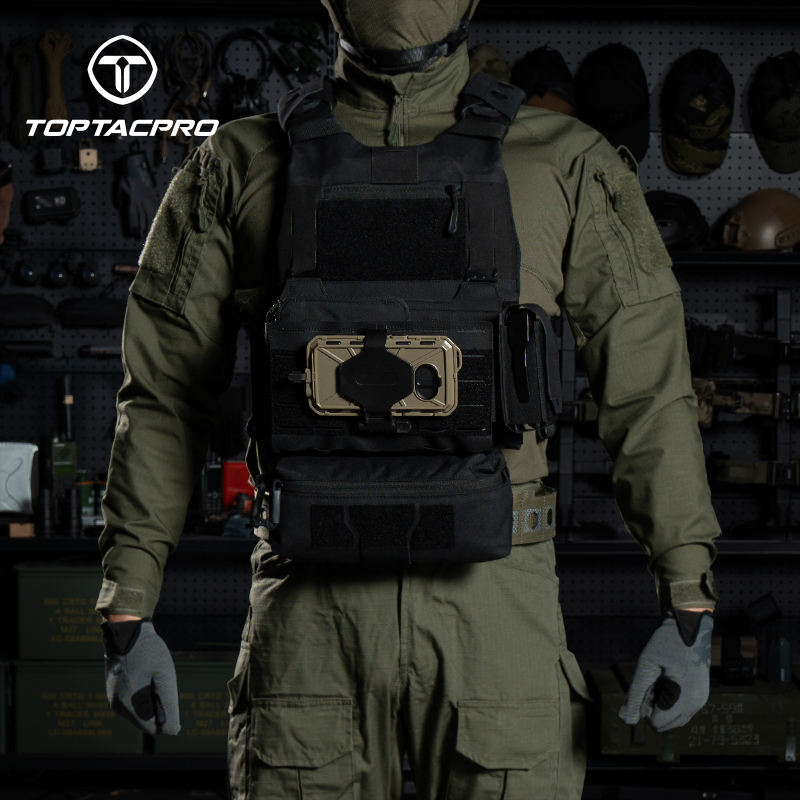 TOPTACPRO Tactical Front Panel Functional with Inner Tegris Board Open Design 8539
