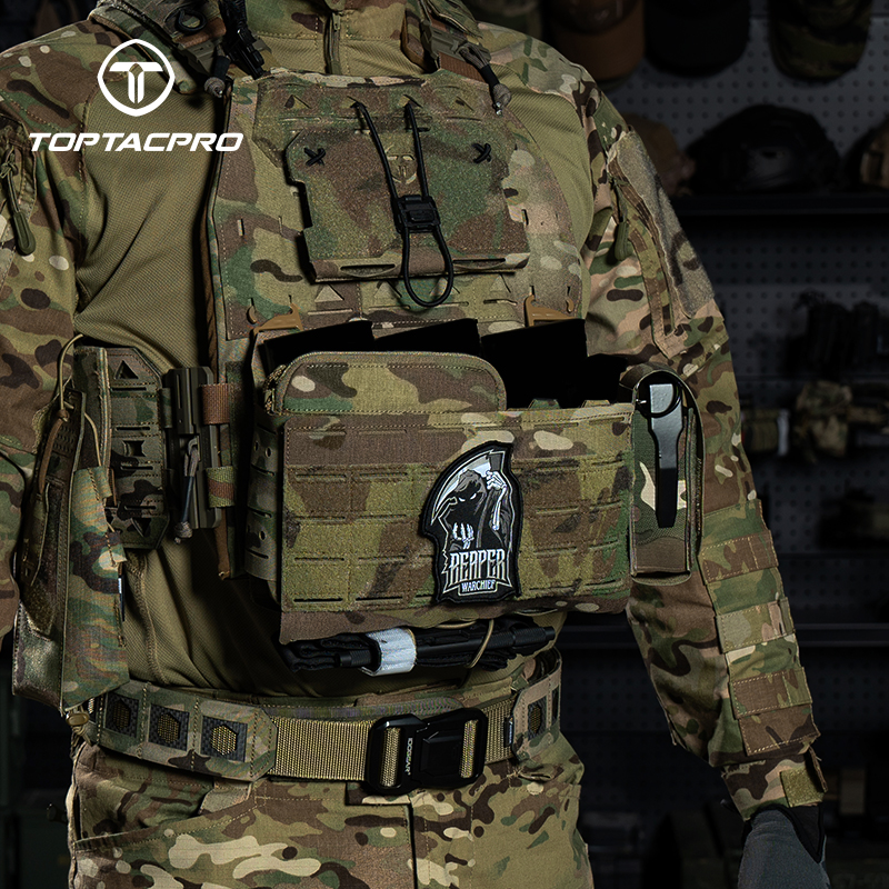 TOPTACPRO Tactical Front Panel Functional with Inner Tegris Board Open Design 8539