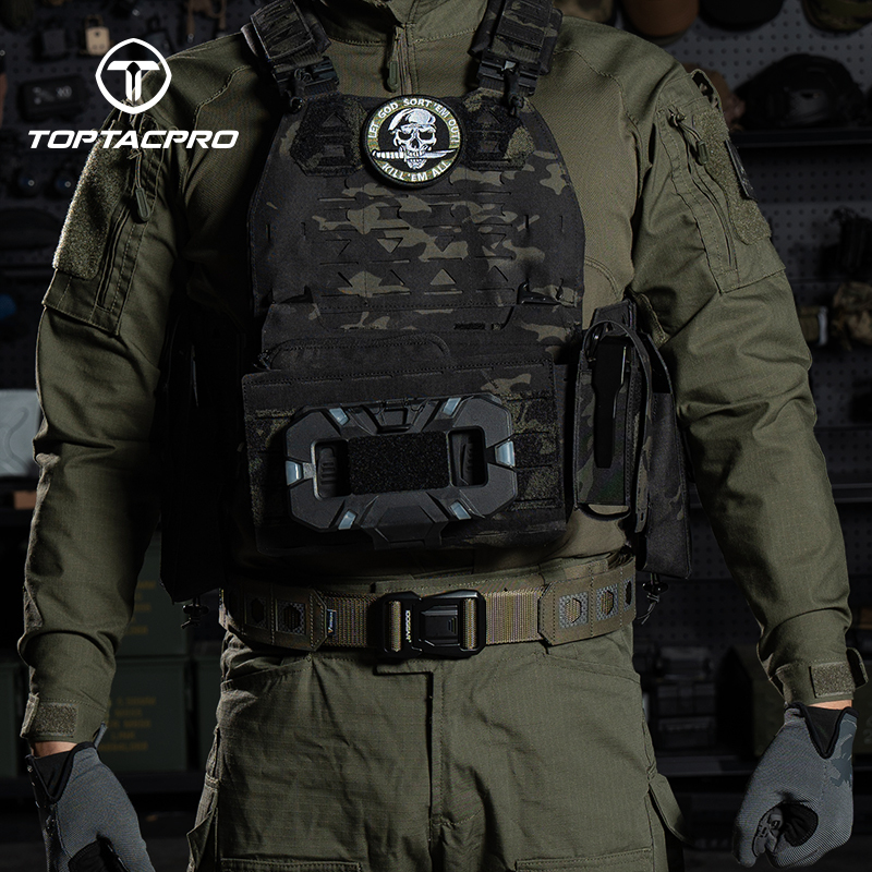 TOPTACPRO Tactical Front Panel Functional with Inner Tegris Board Open Design 8539