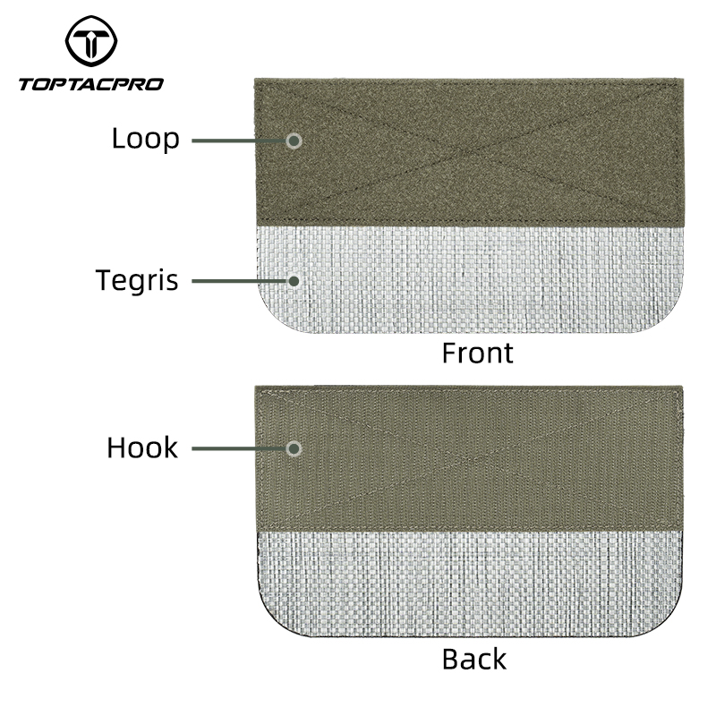 TOPTACPRO Tactical Front Panel Functional with Inner Tegris Board Open Design 8539