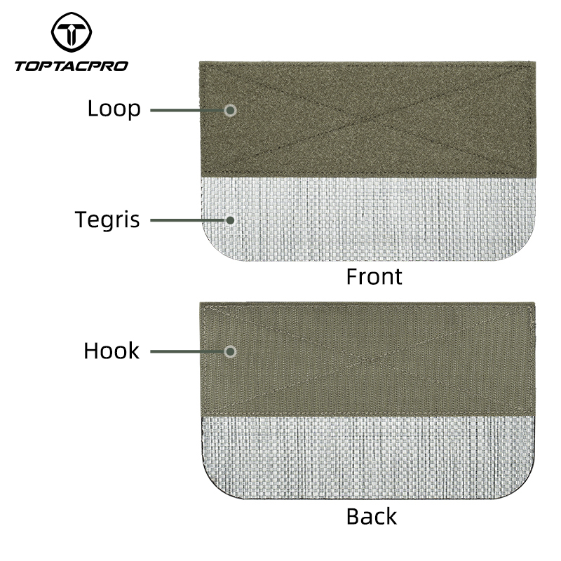 TOPTACPRO Tactical Front Panel Functional with Inner Tegris Board Open Design 8539
