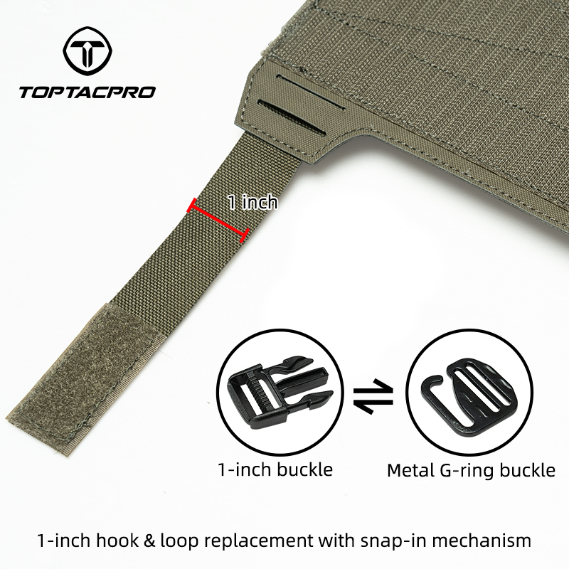 TOPTACPRO Tactical Front Panel Functional with Inner Tegris Board Open Design 8539