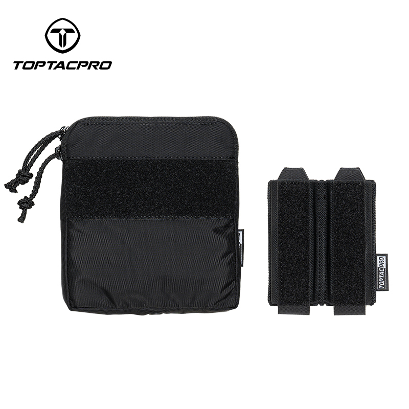 TOPTACPRO Tactical Kangaroo Set FERRO Style Double 9mm Mag Pouch Half Insert Pouch Cordura Tactical DOPE Set 8540